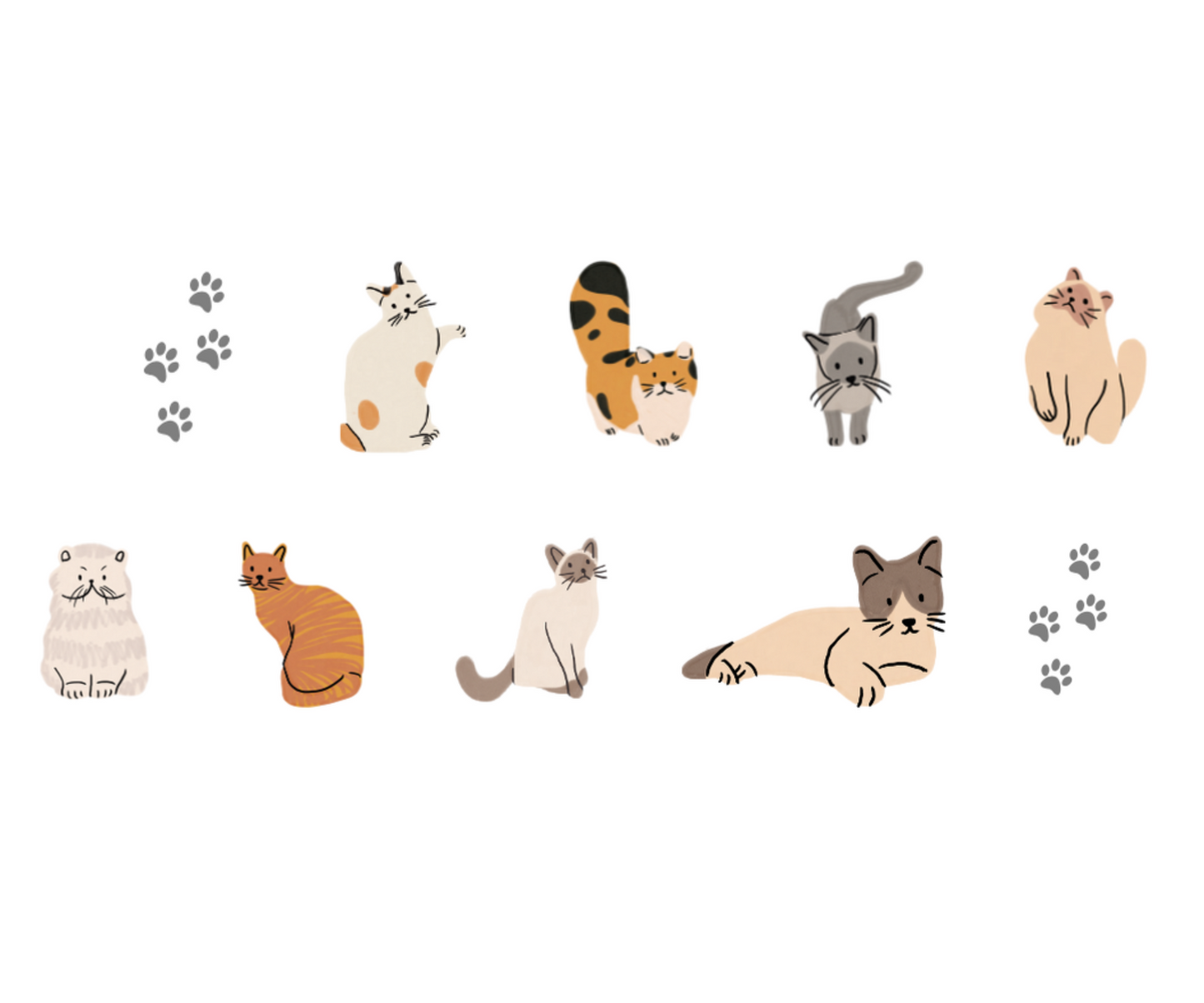 Purr-fect Pals UV-DTF Sticker (A5 Size with 40 names)