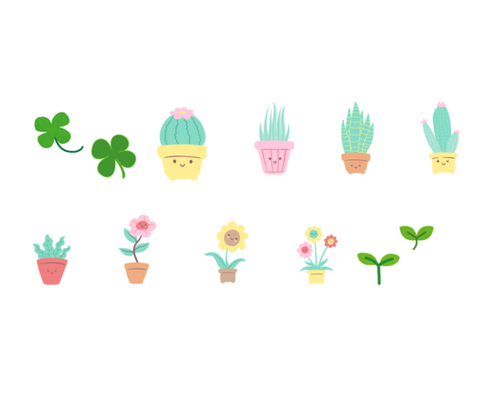 Botanical Buddies UV-DTF Sticker (A5 Size with 40 names)