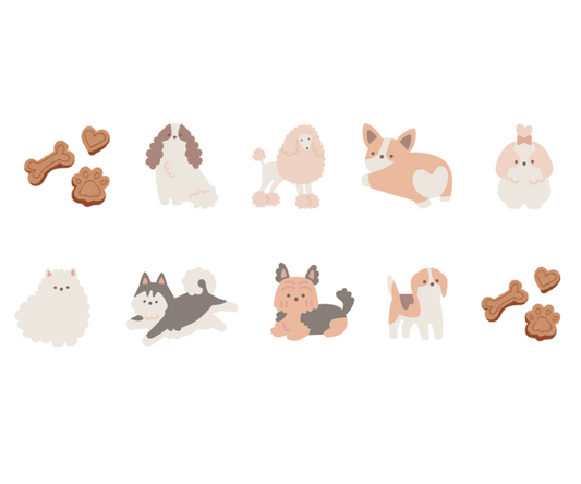 Pawsome Pals UV-DTF Sticker (A5 Size with 40 names)